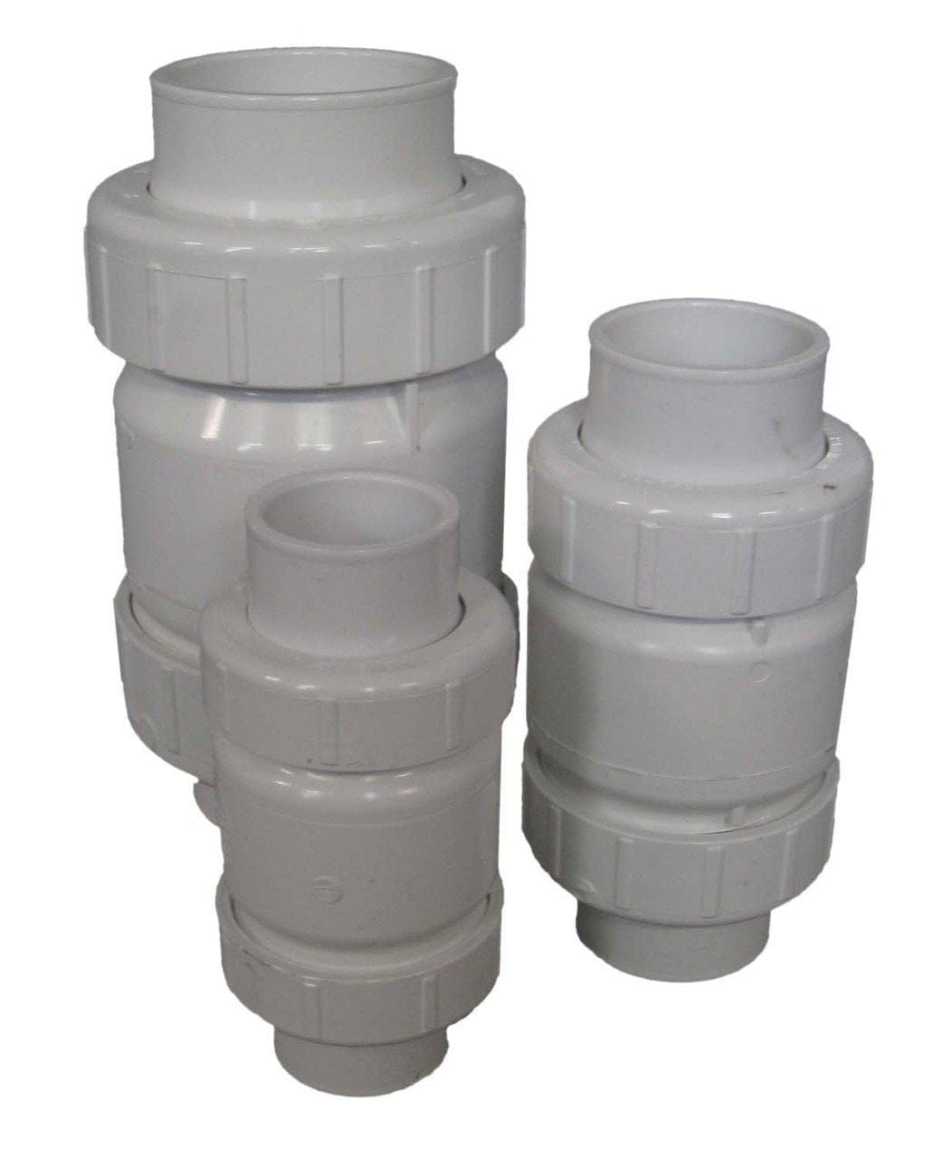 PVC Check Valve w/ Unions - Smith Creek Fish Farm