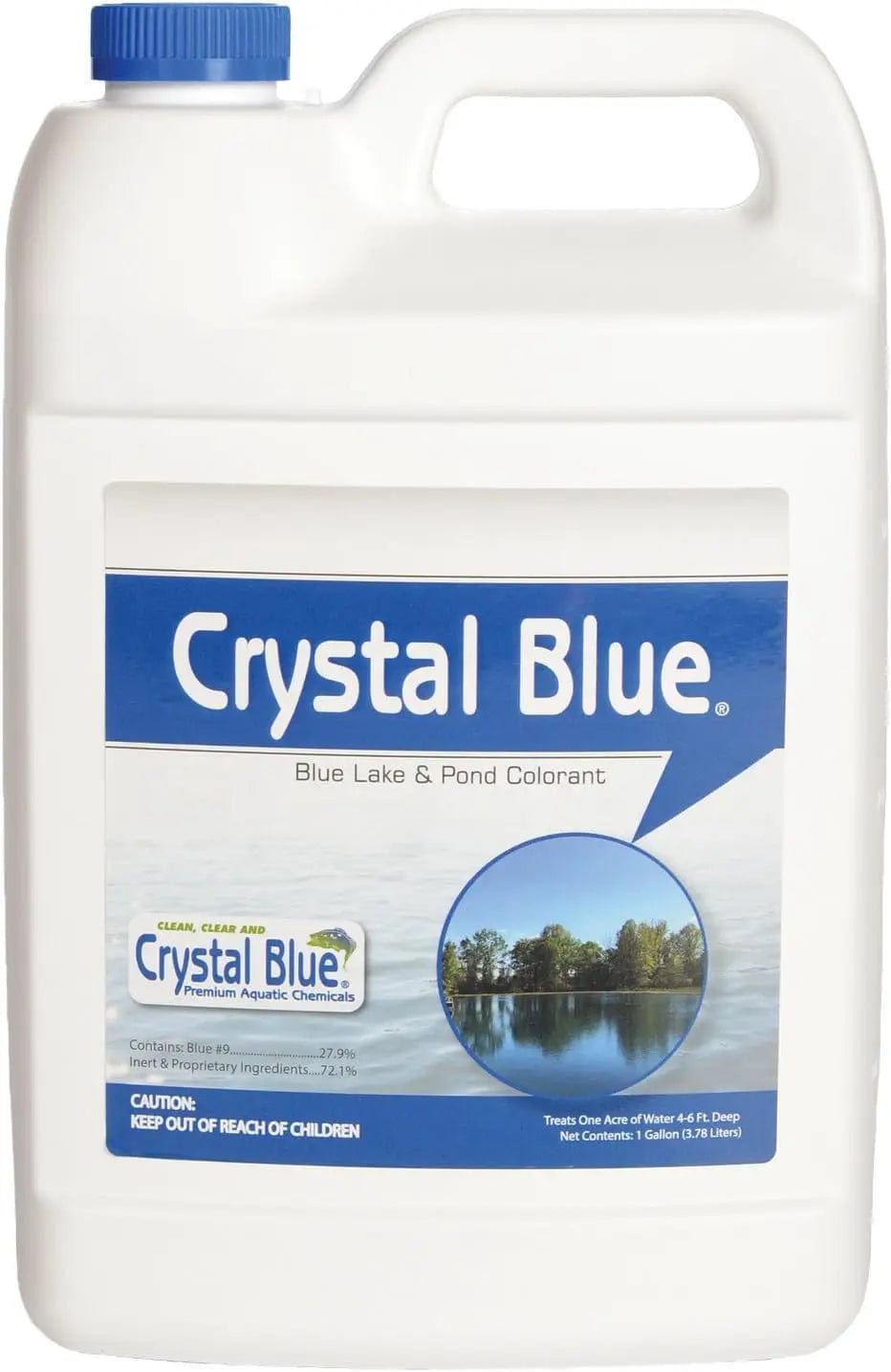 Sanco Pond Dye Crystal Blue Pond Dye Gallon Crystal Blue Pond Dye - Year-Round Beauty for Your Pond