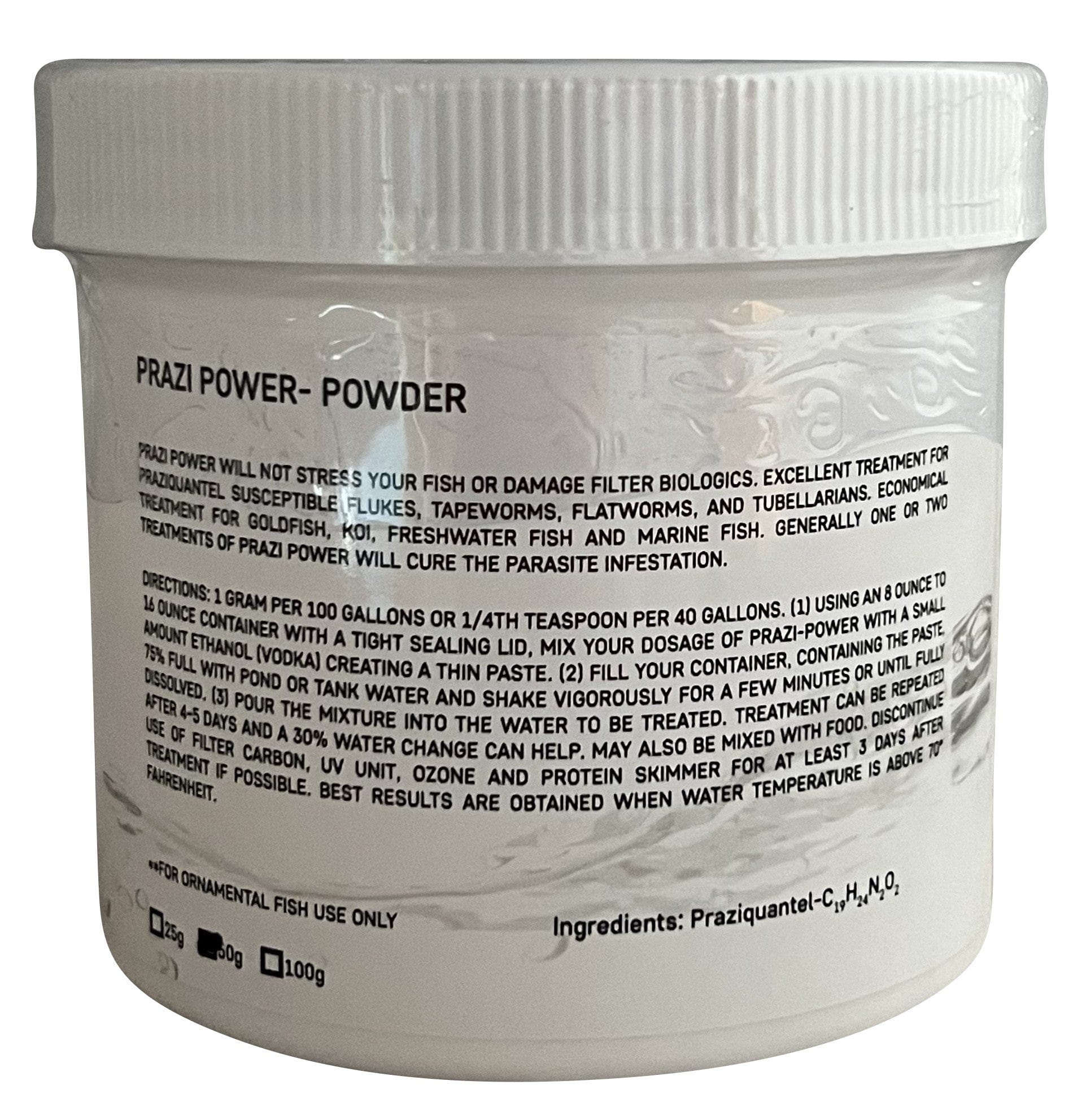 Smith Creek Lake & Pond fish medication Prazi-Power Praziquantel Powder Prazi-Power Praziquantel Powder for Fish | Fluke Treatment