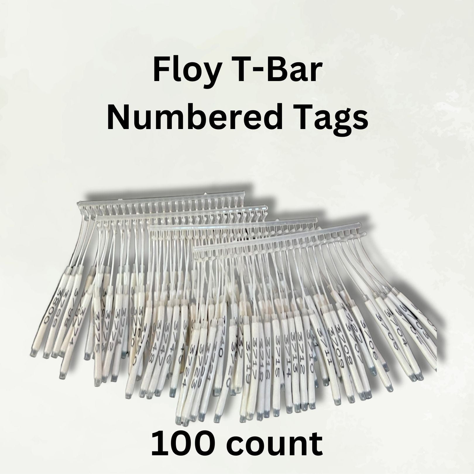 Smith Creek Lake & Pond Professional 100 Extra Numbered Tags Only Fish Tags Floy T-Bar Numbered Tags Numbered Fish Tags for Sale | Floy T-Bar Anchor Fish Tags