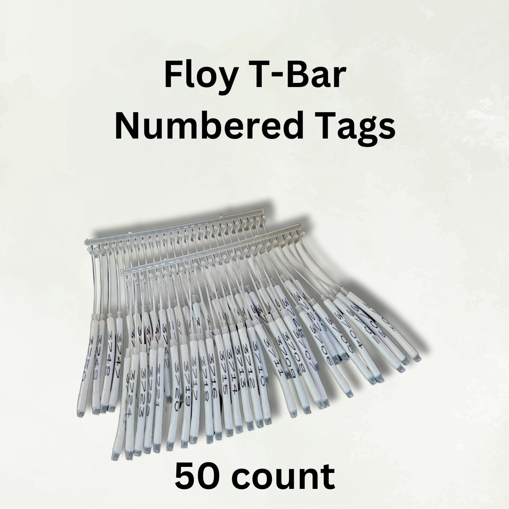 Smith Creek Lake & Pond Professional 50 Extra Numbered Tags Only Fish Tags Floy T-Bar Numbered Tags Numbered Fish Tags for Sale | Floy T-Bar Anchor Fish Tags