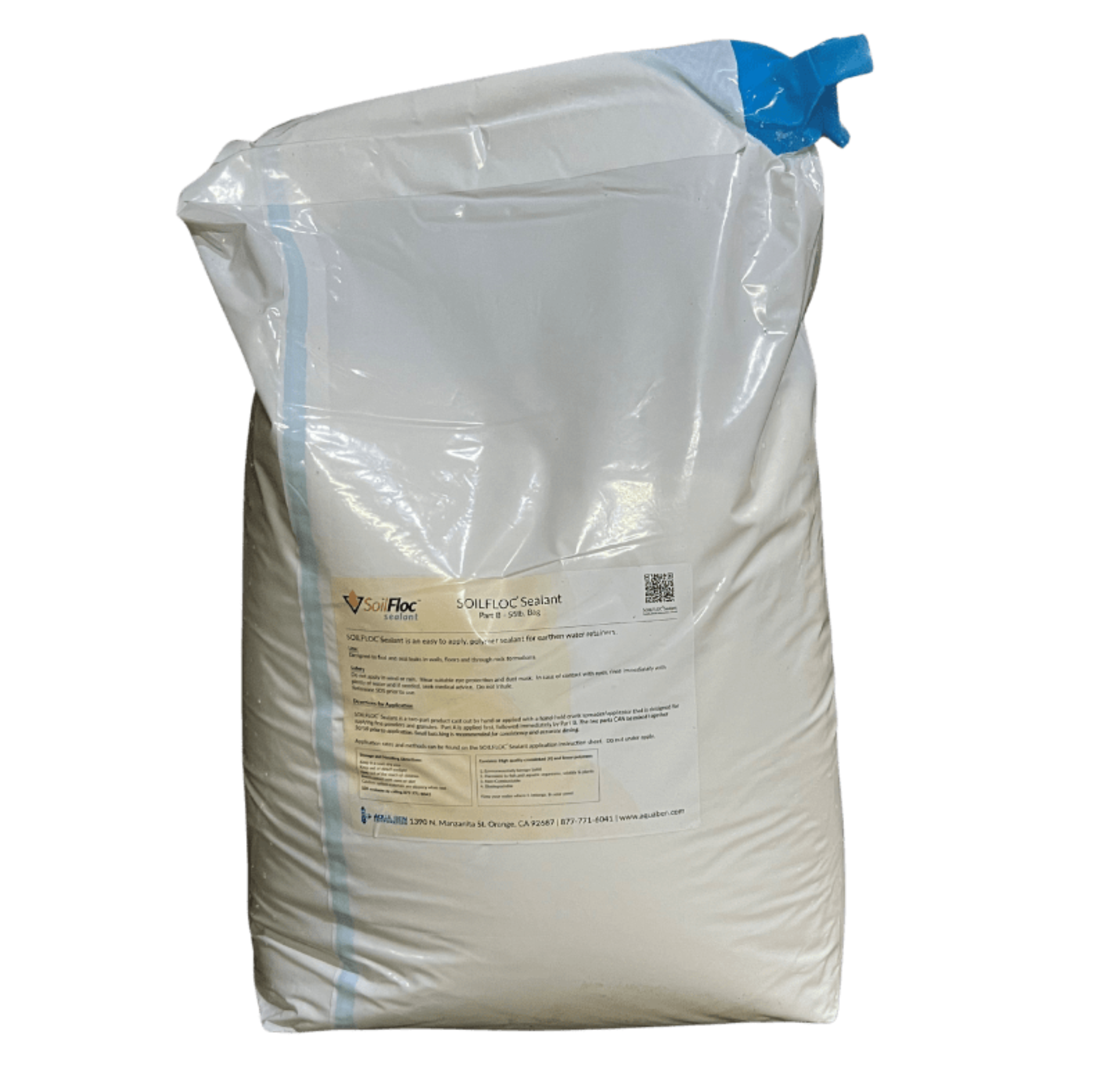 Soilfloc Pond Sealant - Two - Part Polymer Leak Sealer System (110 lbs) - Smith Creek Fish Farm